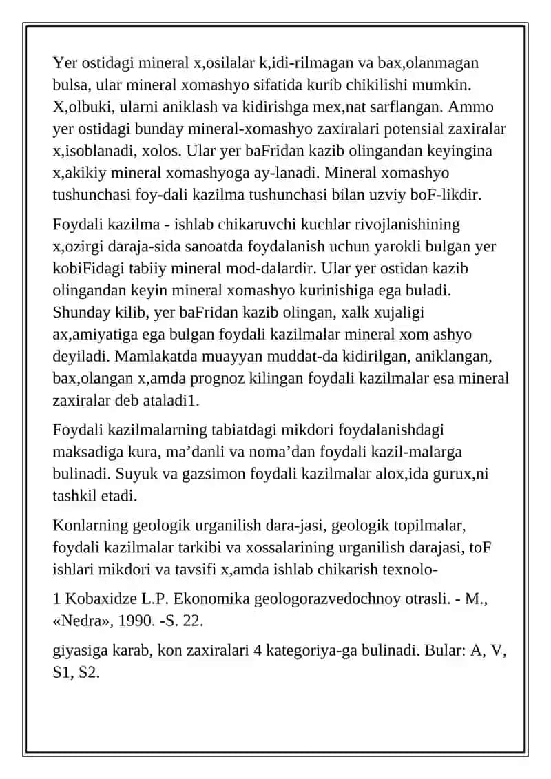 Mineral-xom ashyo resurslari 2