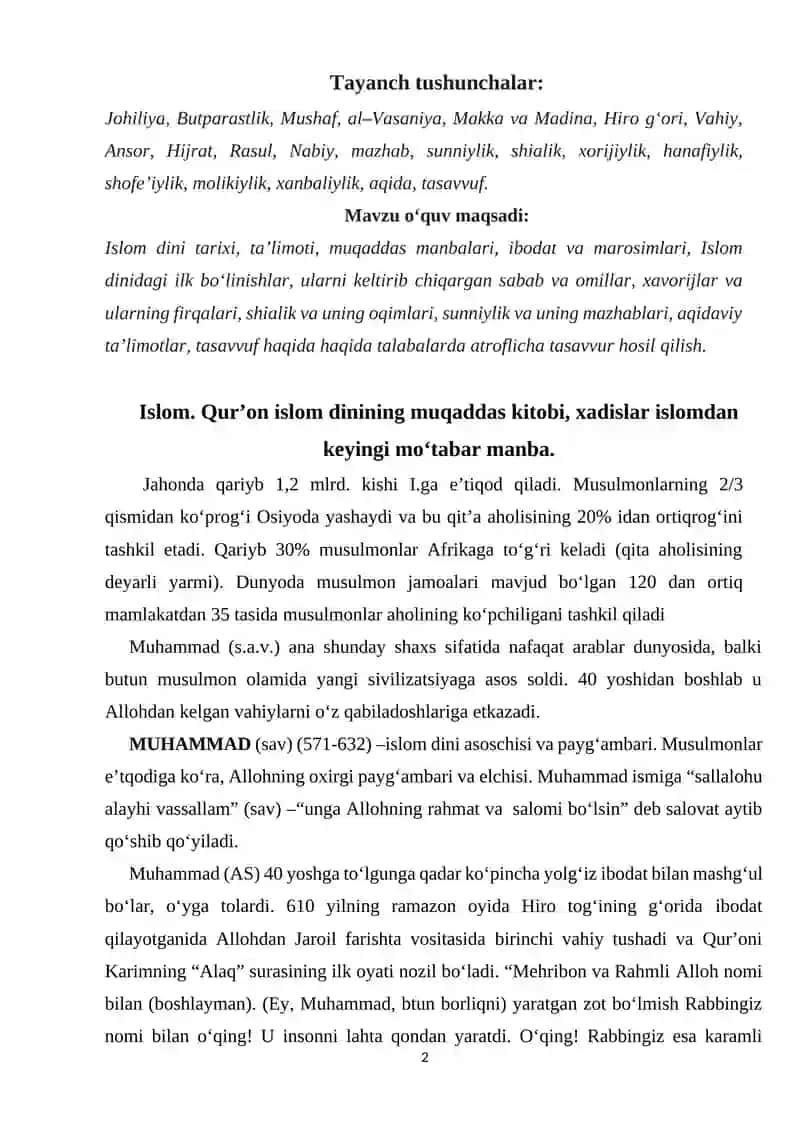 Islom dini va ta’limoti 2