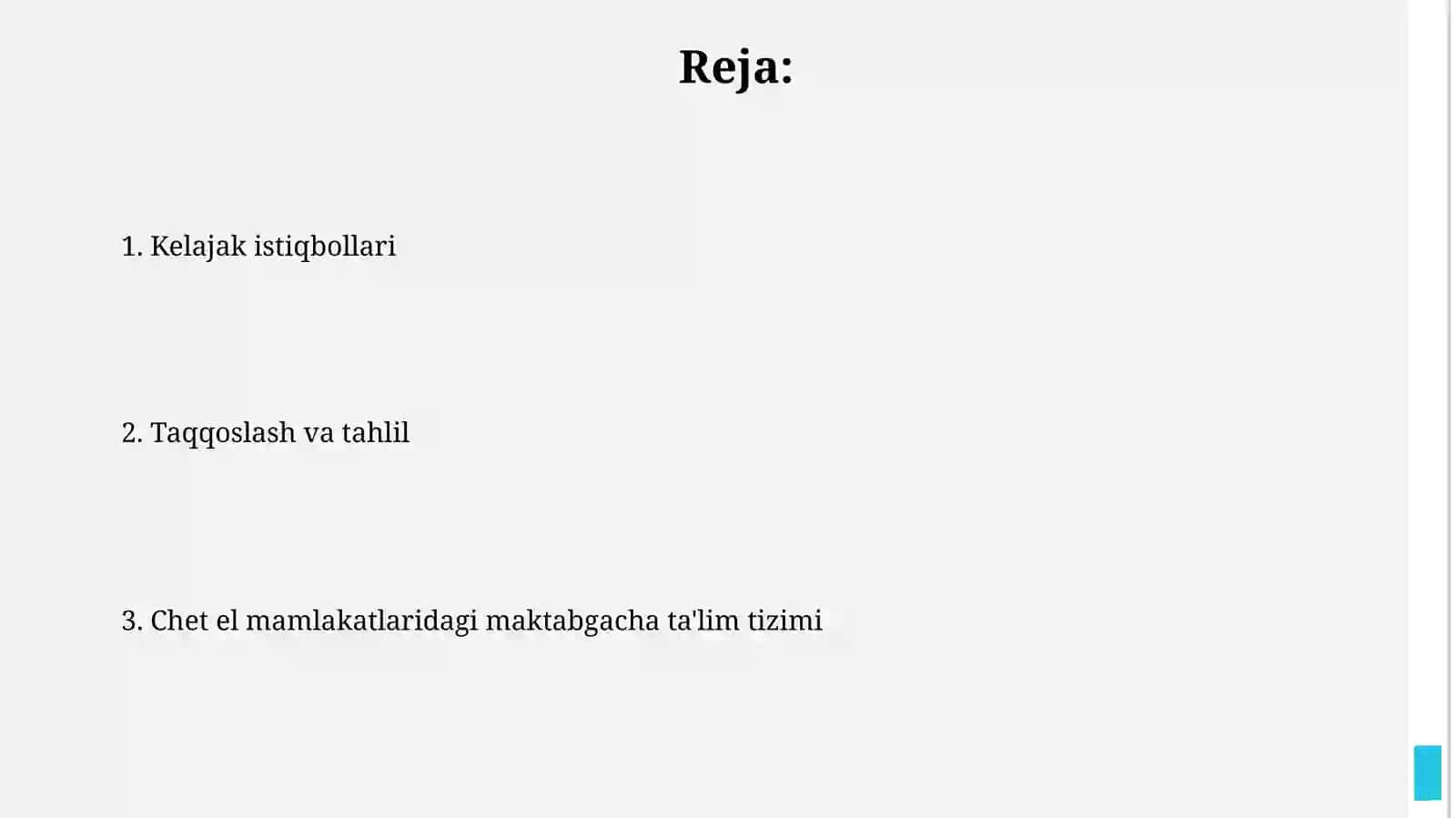 Xorijiy mamalakatlar maktabgacha ta'lim tizimi 2
