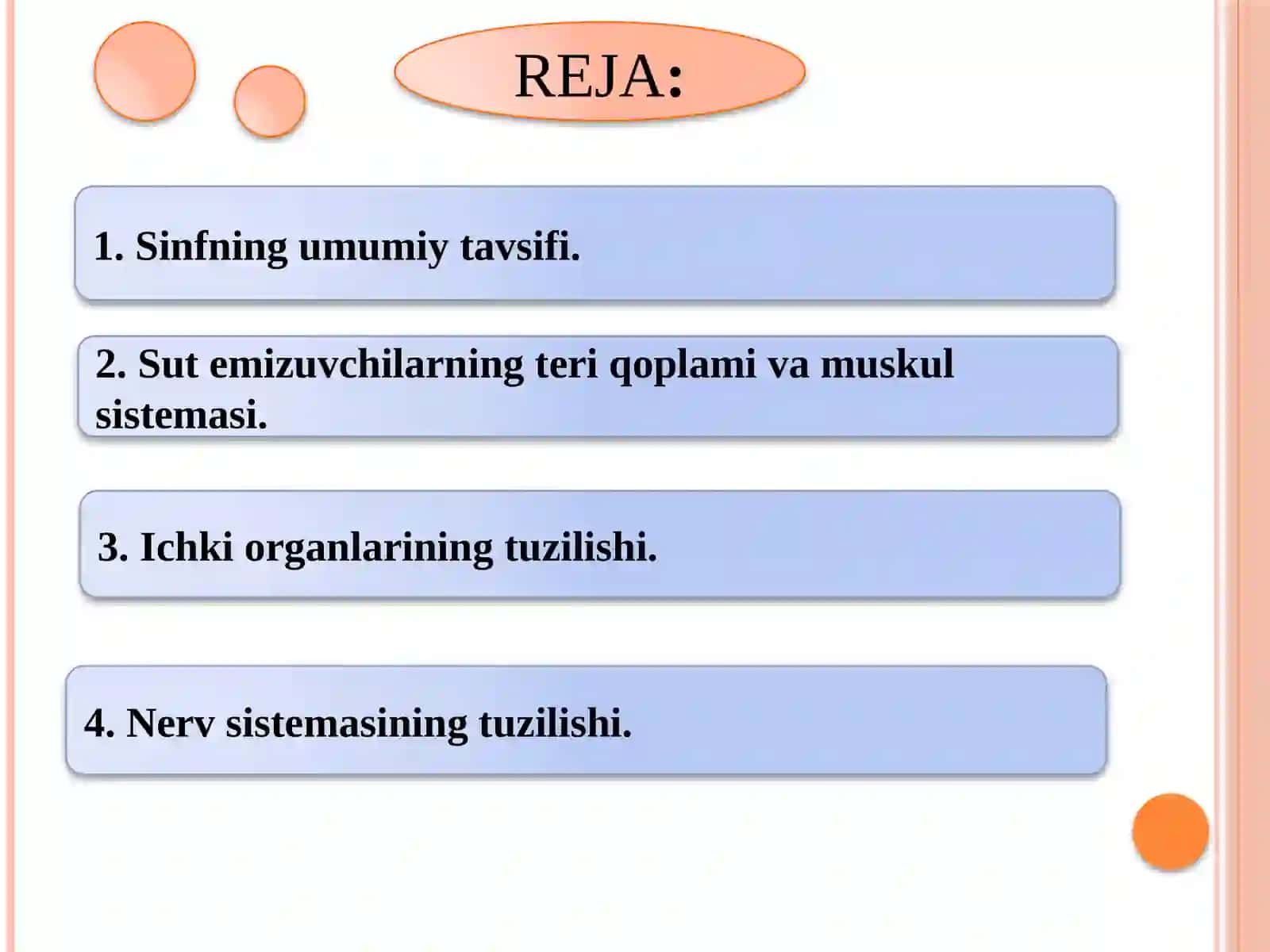 Sutemizuvchilar sinfi 90 sahifalik taqdimot 2