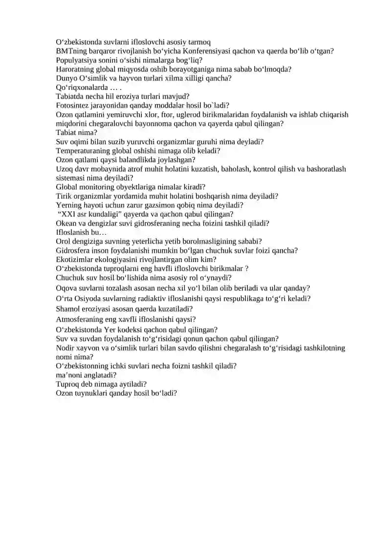 Ekologiya fanining asoschisi kim? 2