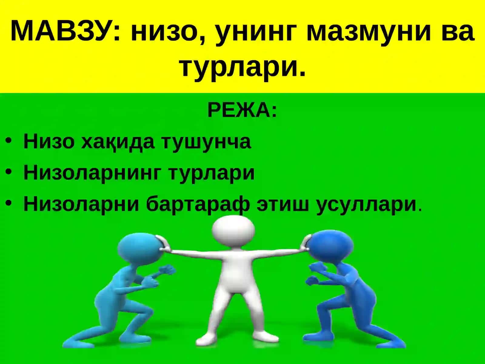 низо, унинг мазмуни ва турлари 2