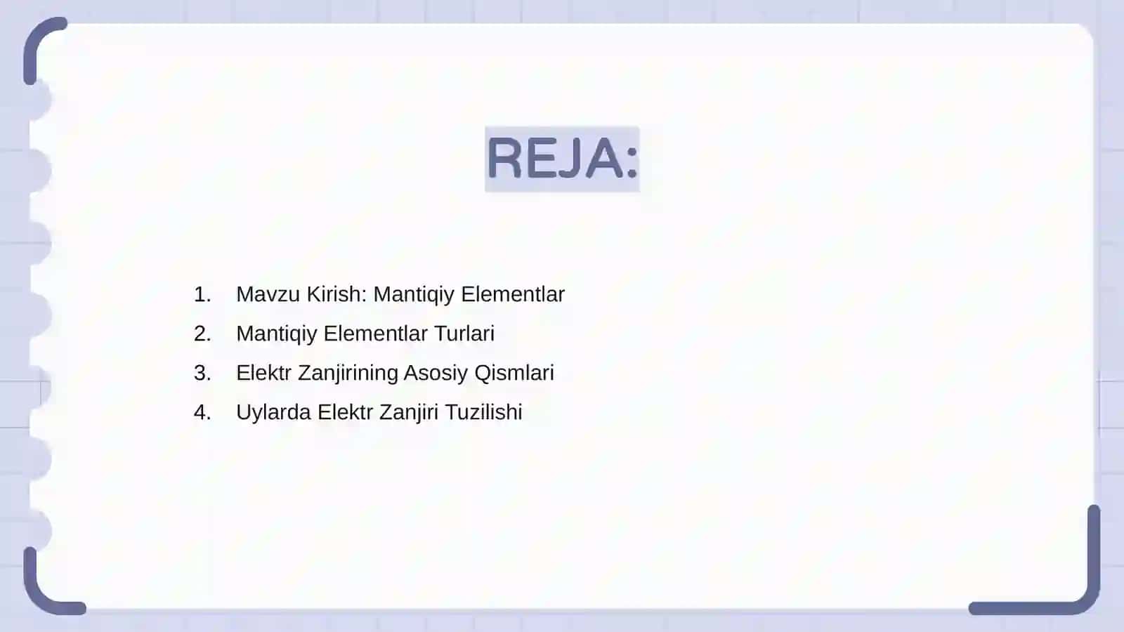 Mantiqiy Elementlar 2