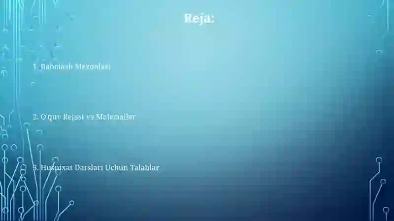 Husnixat darslari 2