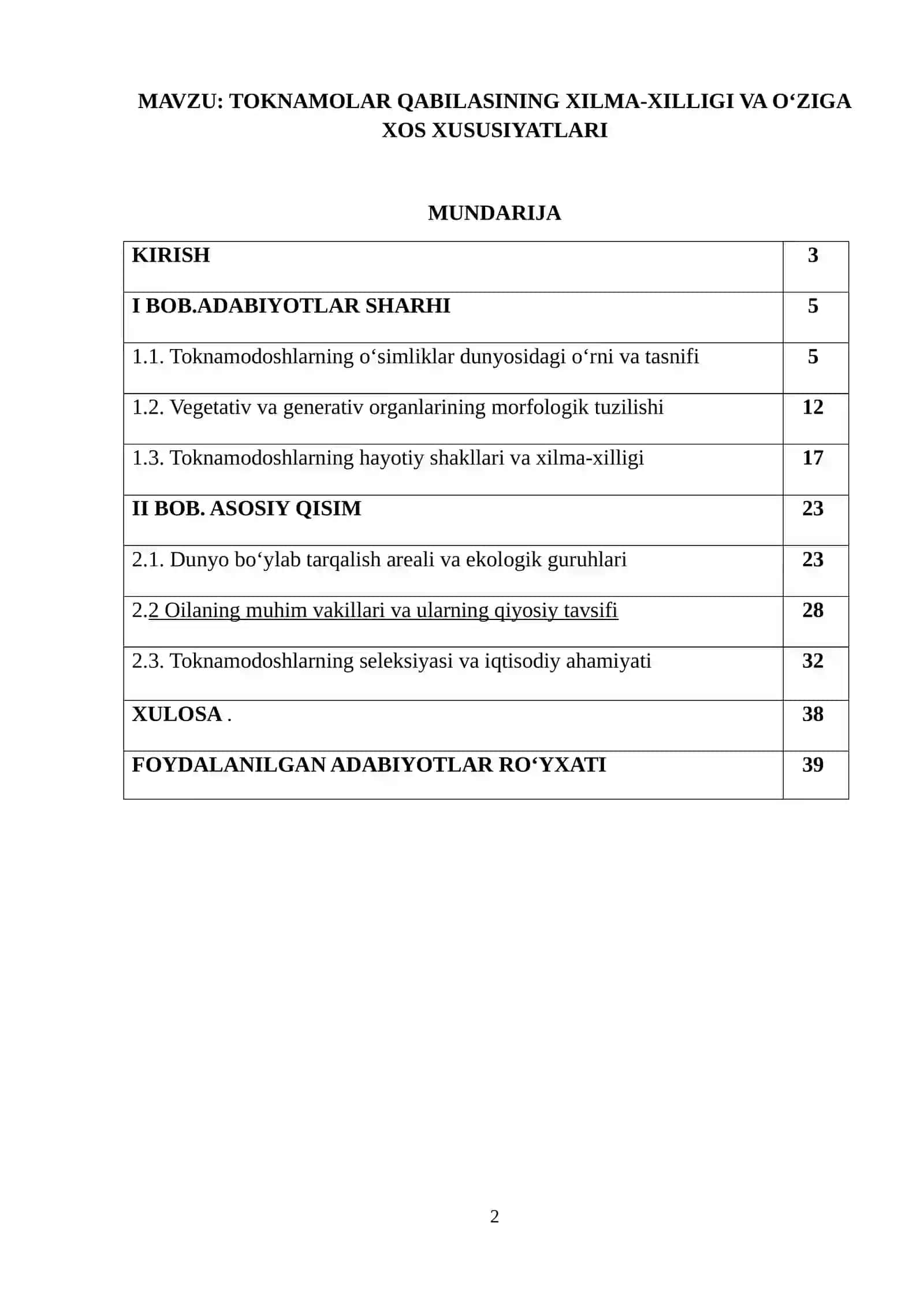 TOKNAMOLAR QABILASINING XILMA-XILLIGI VA O‘ZIGA XOS XUSUSIYATLARI 2