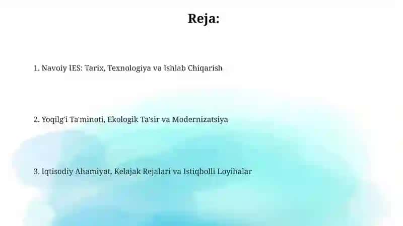 Navoiy IES haqida 2