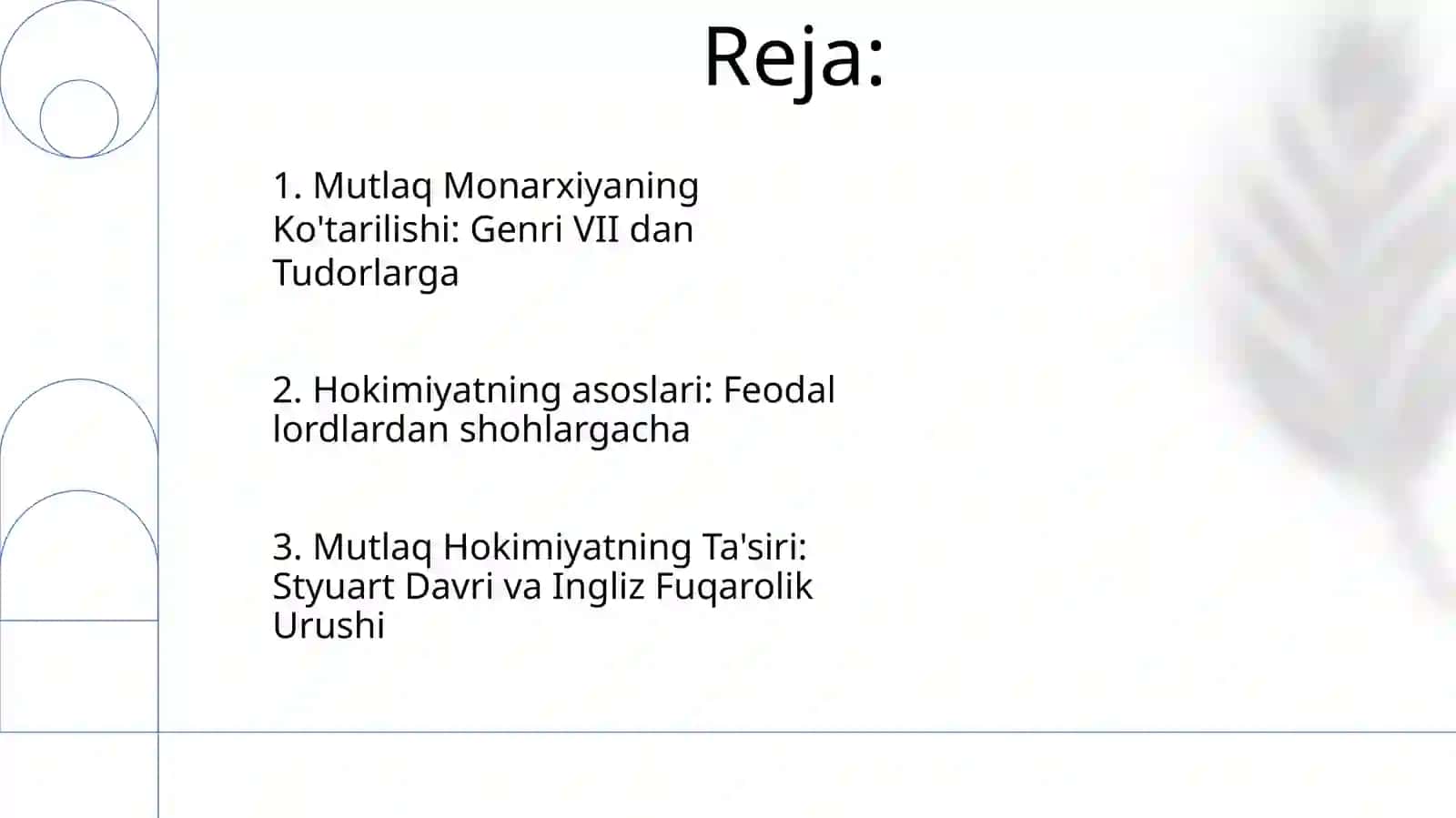 Angliyada Qirol hokimiyatining kuchayishi. Absolyutizim 2