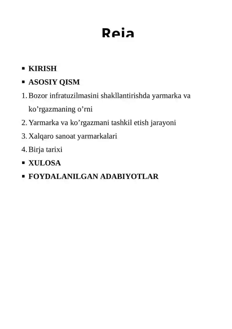 Yarmarka va ko’rgazmalar 2