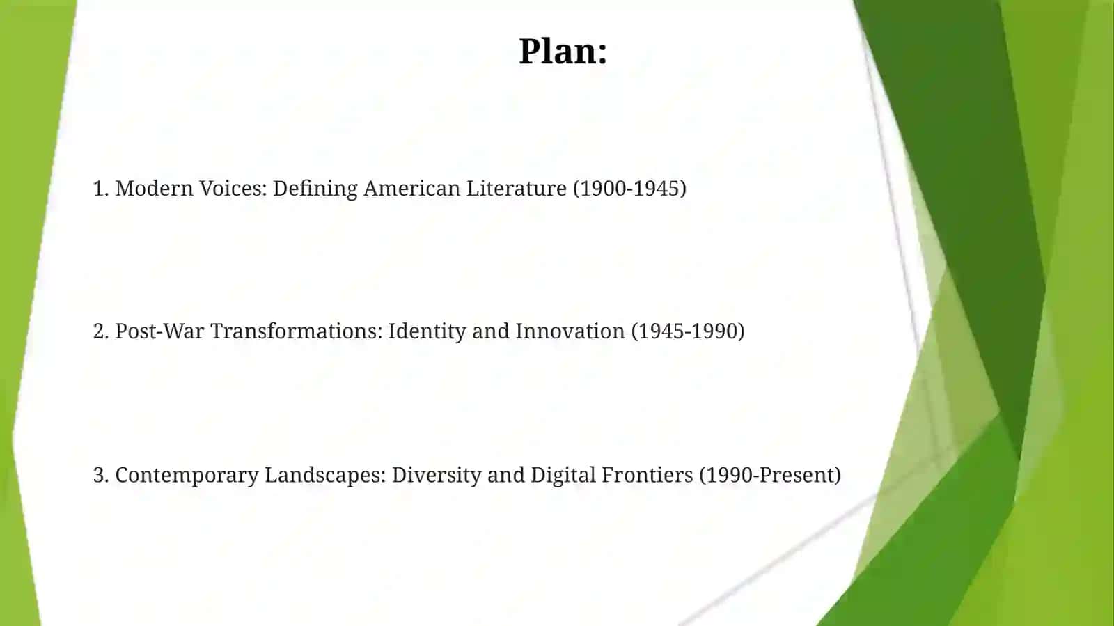 Americalliterature in the 20th-21st centuries 2