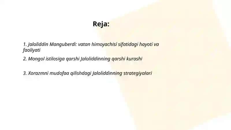 Jaloliddin Manguberdi Vatan himoyachisi 2