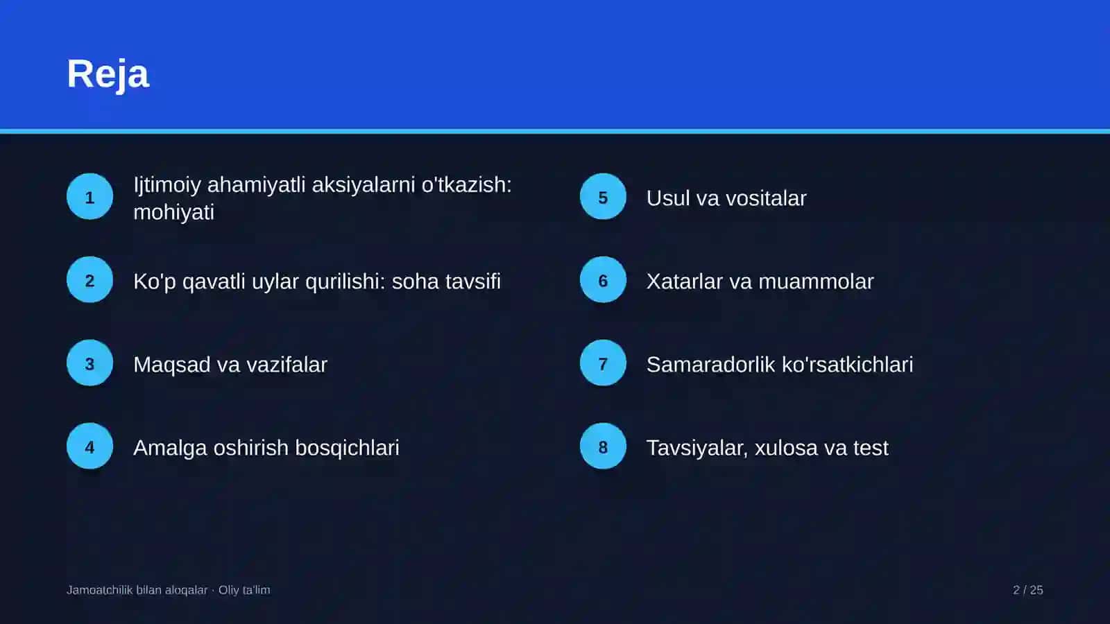 Ko'p qavatli uylar qurilishida ijtimoiy ahamiyatga ega aksiyalarni o'tkazish 2