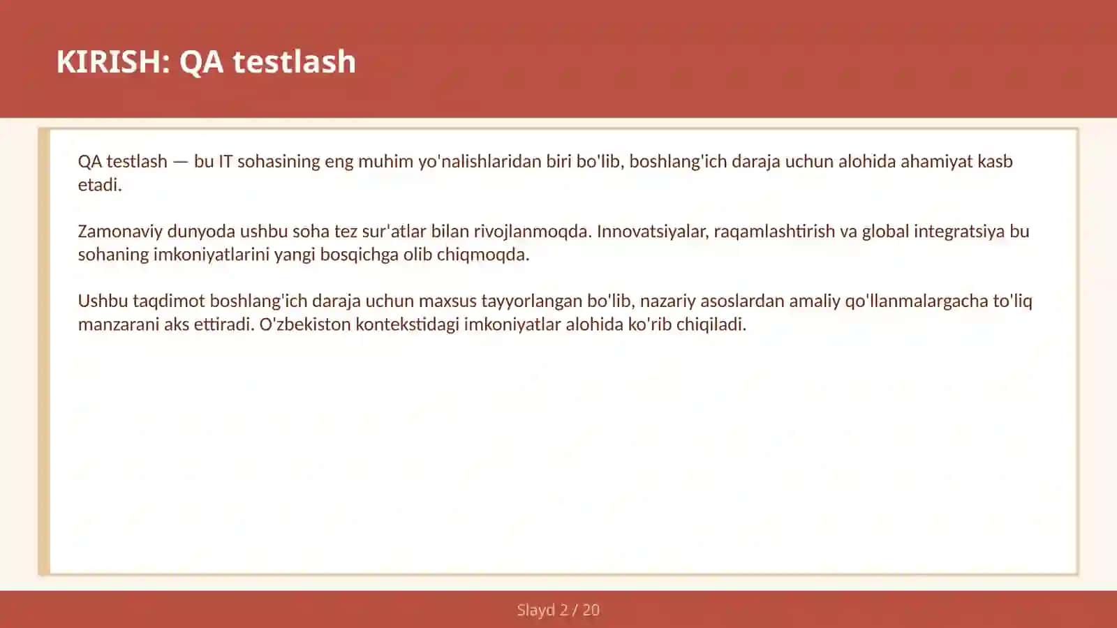 QA testlash 2
