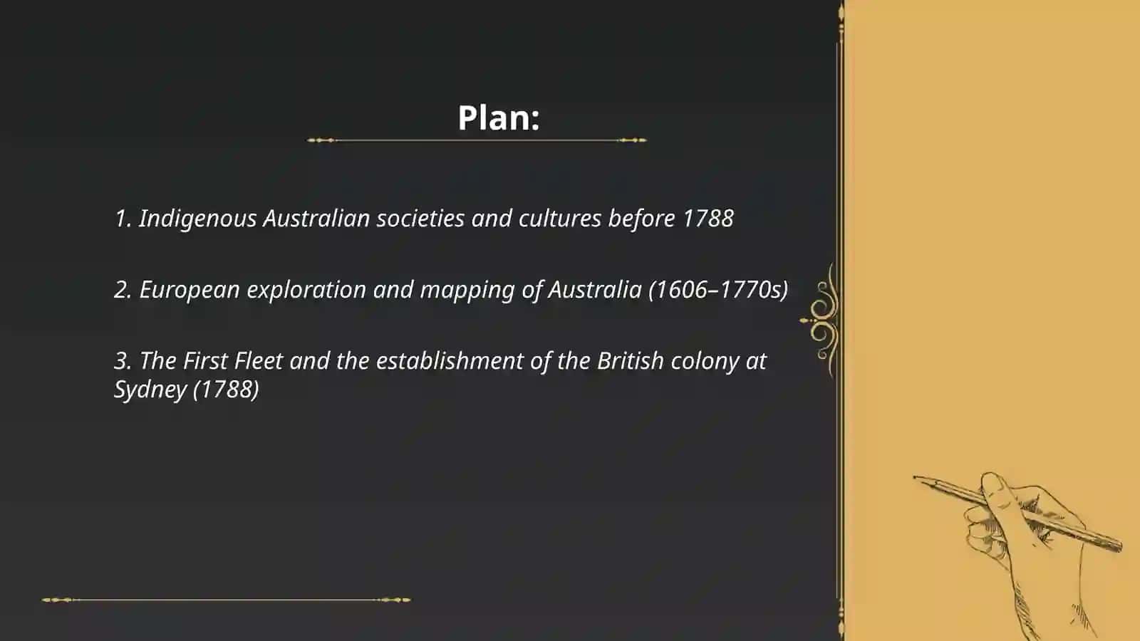 The history of Australia 2