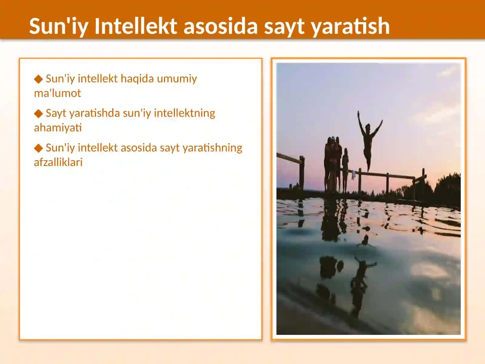 Sun’iy intellekt asosida sayt yaratish texnologiyalari 2