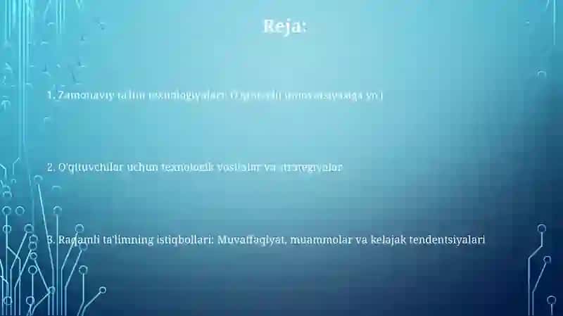 Zamonaviy ta'lim texnologiyalari 2