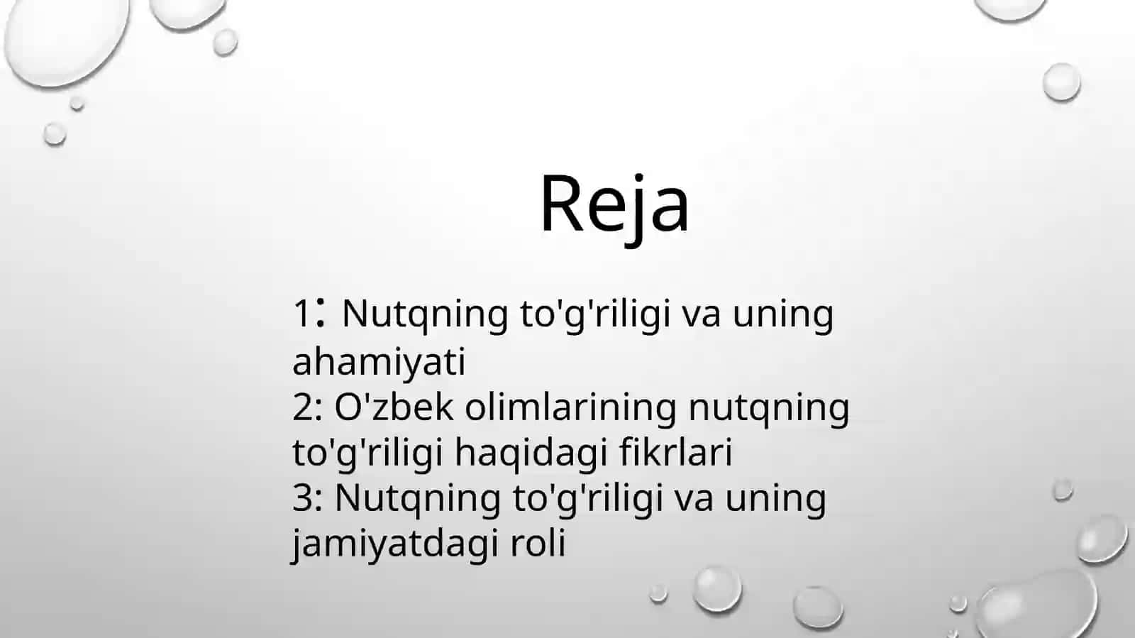 Nutqning to'g'riligi haqida O'zbek olimlarining fikrlari 2