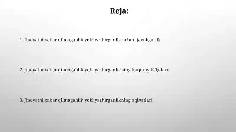 Jinoyat haqida habar 2