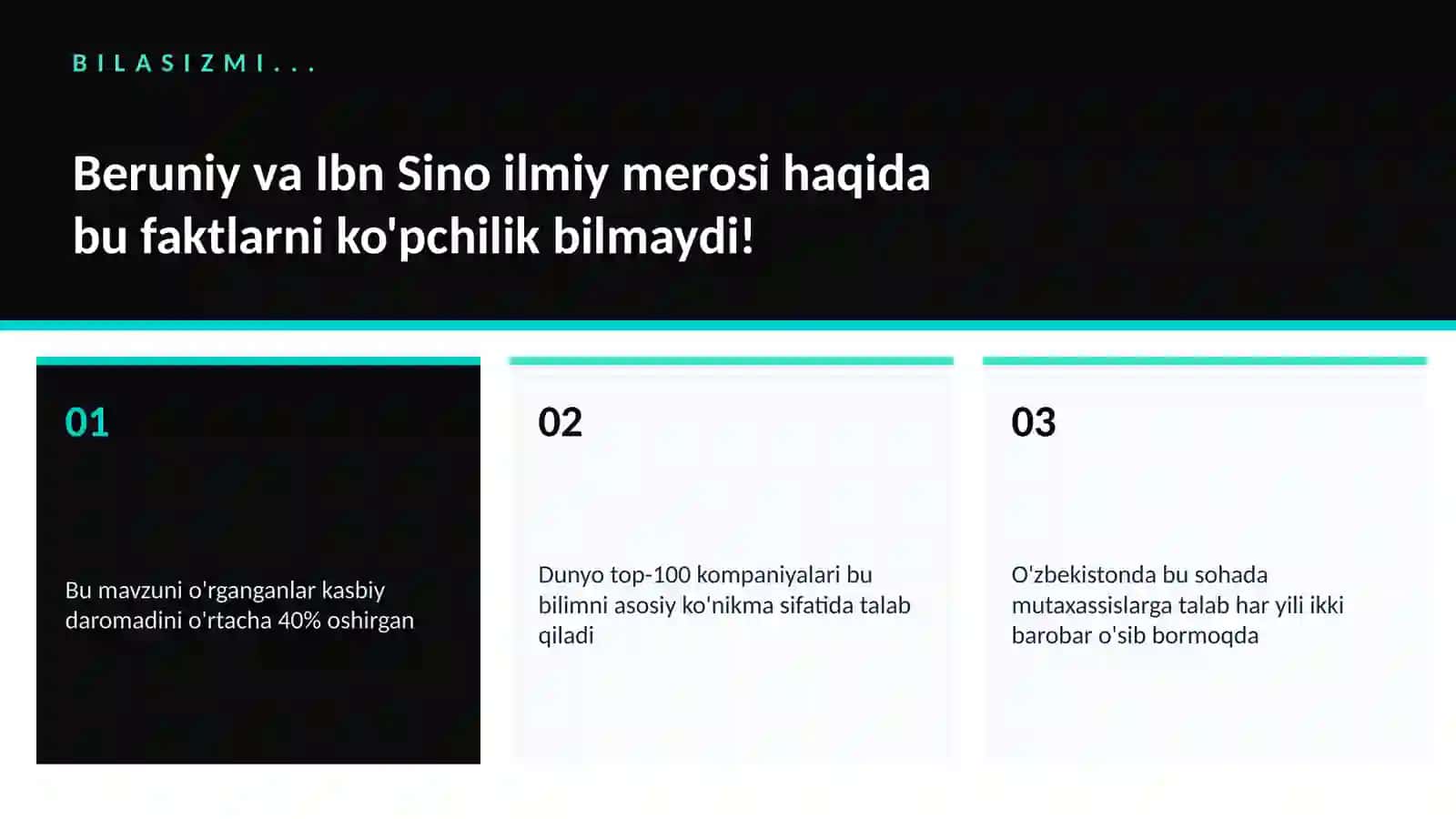 Beruniy va Ibn Sino ilmiy merosi 2