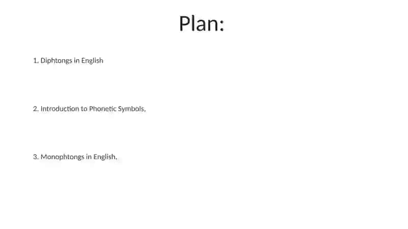 Phonetic symbols in English, Monophtongs, Diphtongs 2