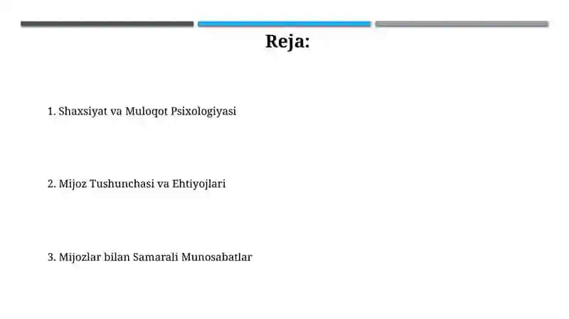 Shaxsiyat va Muloqot Psixologiyasi 2