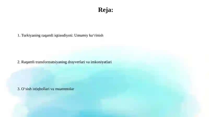 Turkiyaning raqamli iqtisodiyoti 2