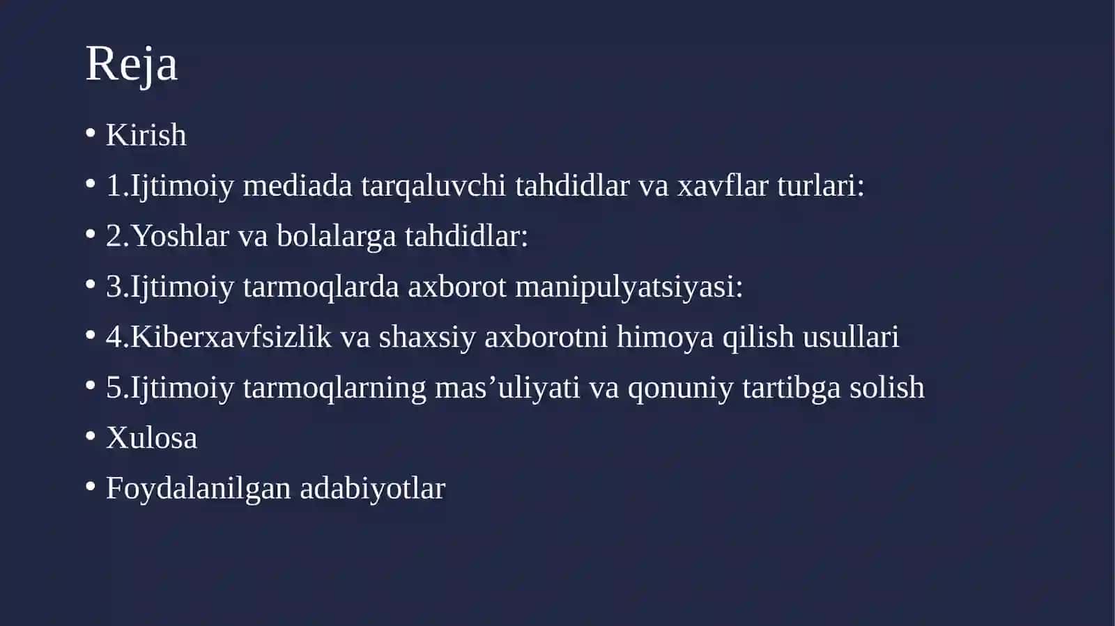 Ijtimoiy mediada tahdid va xavf xatar 2