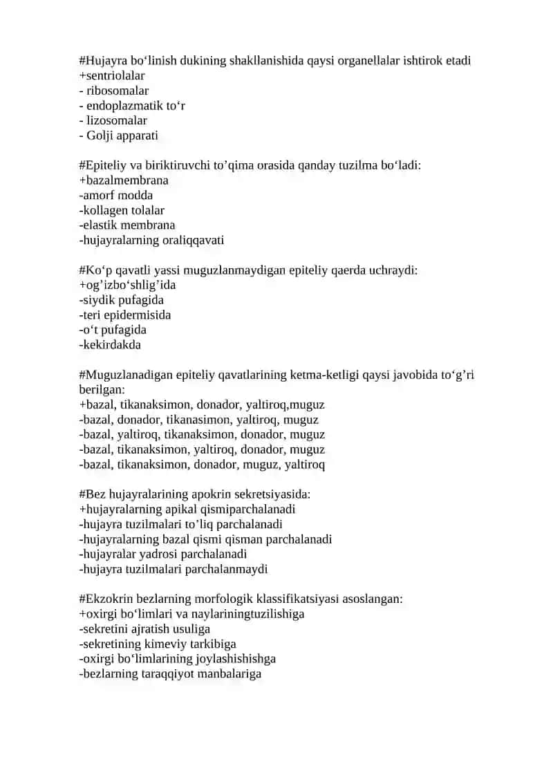 Sentriola mikronaychalarining formulasi 2
