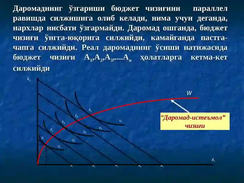 Даромад-истеъмол чизиғи ва унинг таҳлили 2