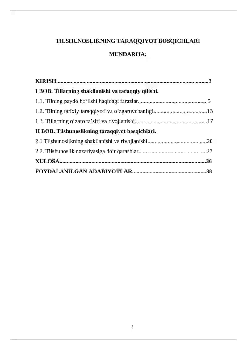 TILSHUNOSLIKNING TARAQQIYOT BOSQICHLARI 2