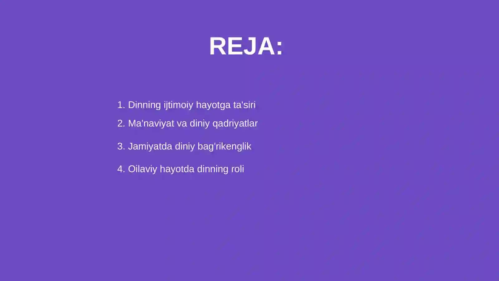 Ijtimoiy hayotda dinning oʻrni 2