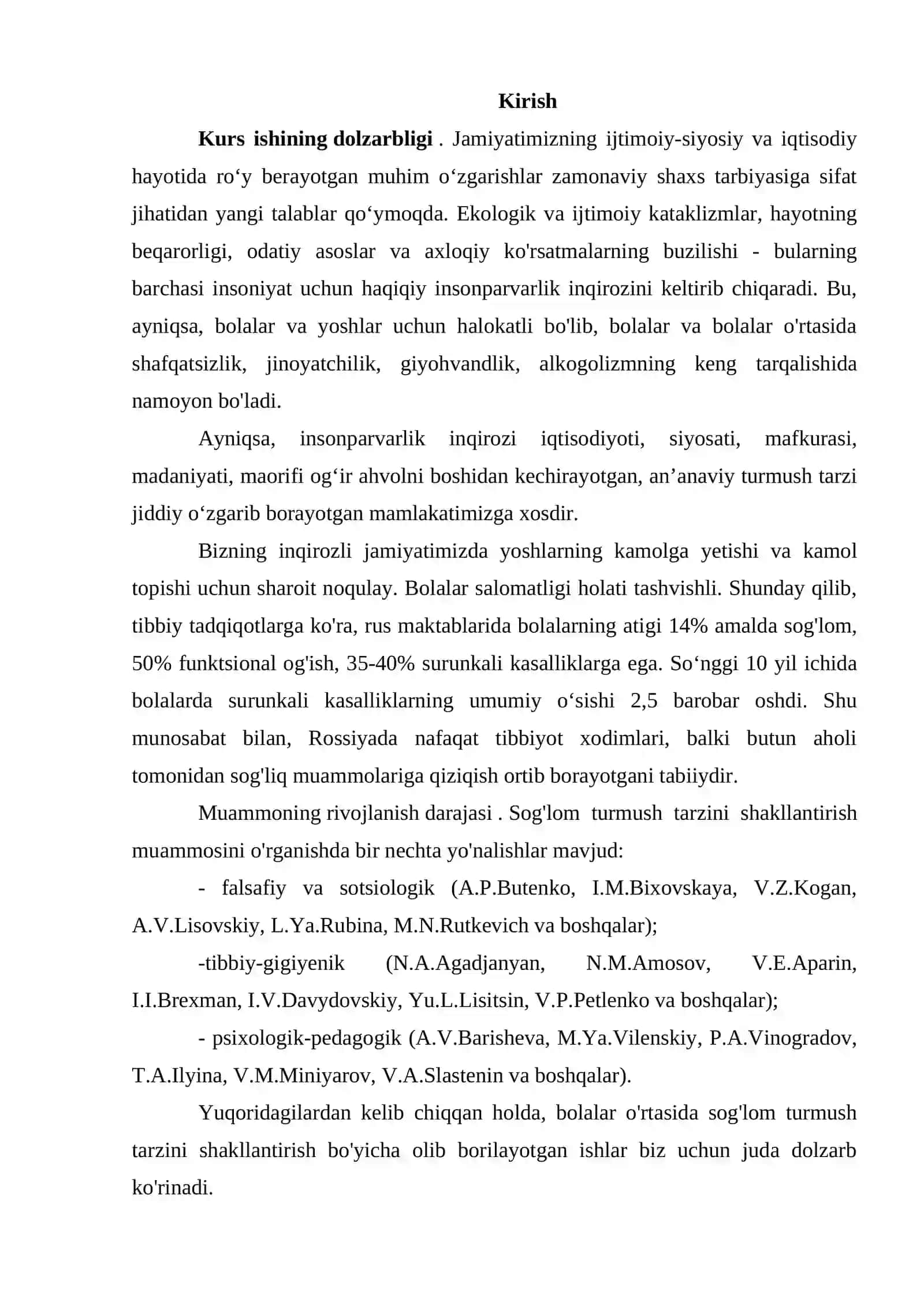 Sog'lom Turmush Tarzini Rivojlantirishning Mohiyati 2