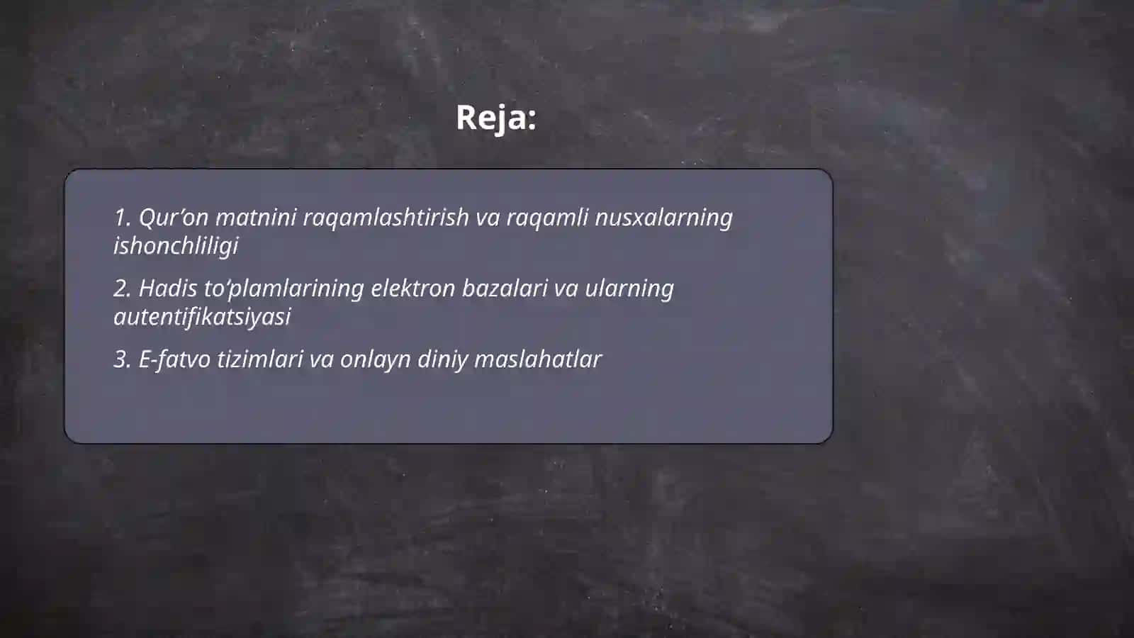 Islom manbalari va zamonaviy texnologiyalar 2