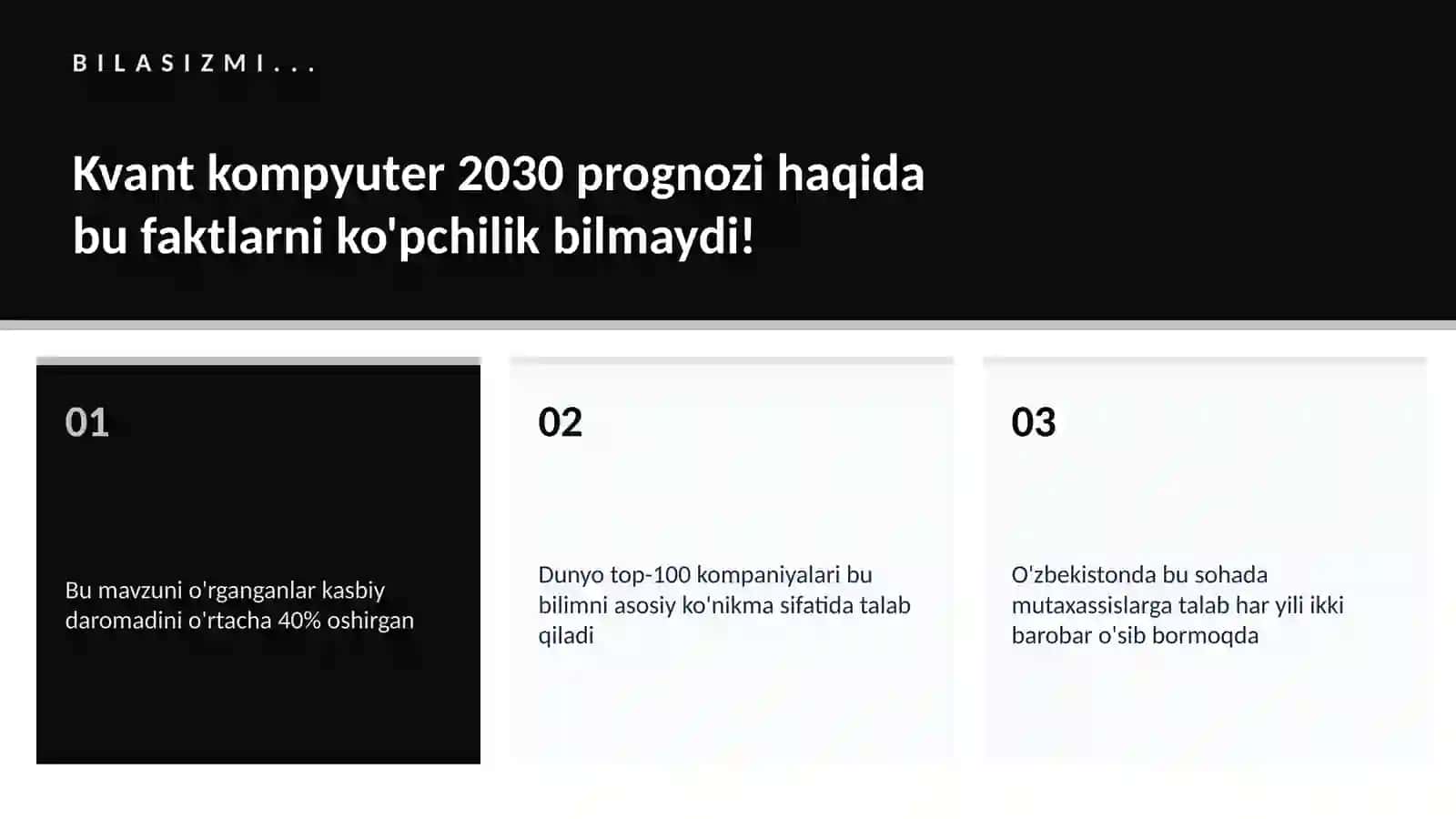 Kvant kompyuter 2030 prognozi 2