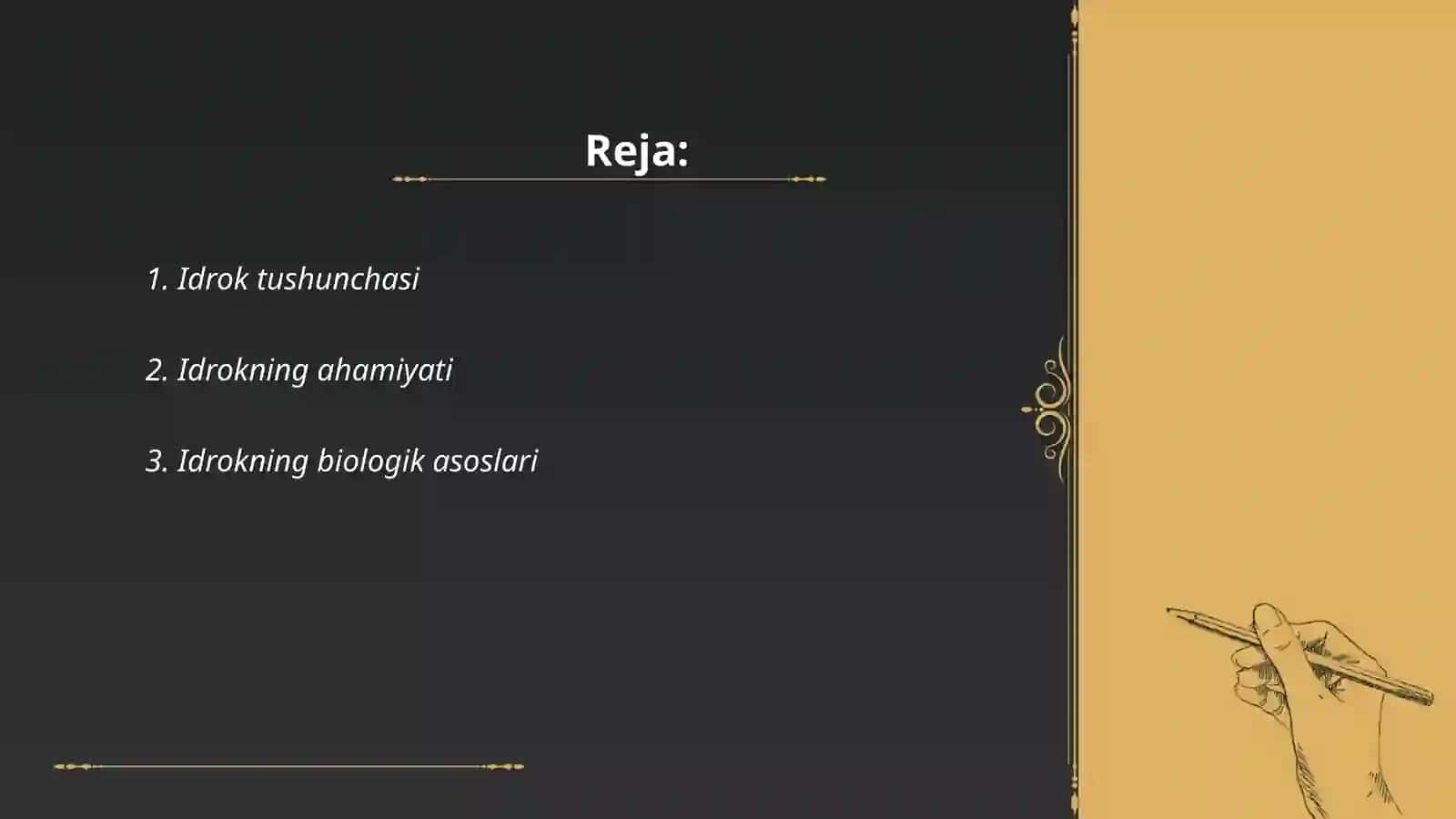 Idrok va uning turlari 2