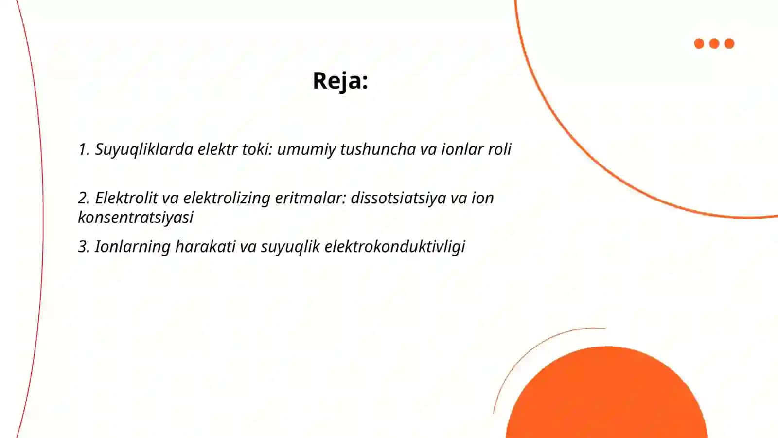 Suyuqliklarda elektr toki 2