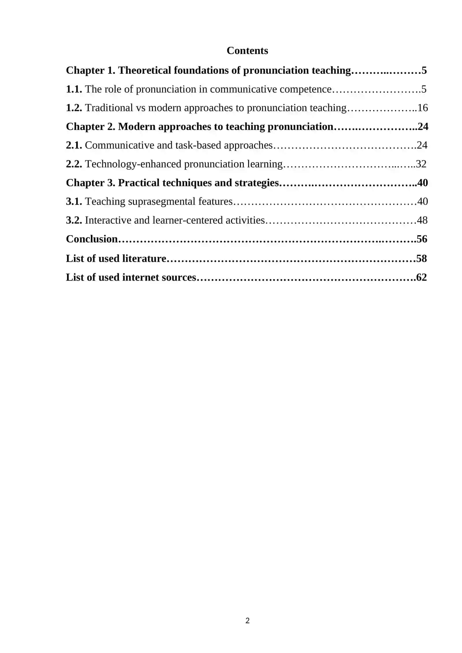Modern approaches of teaching pronunciation 2