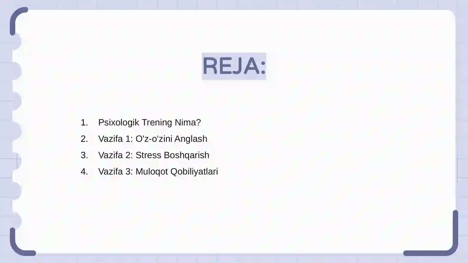 Psixologik trening vazifalari 2