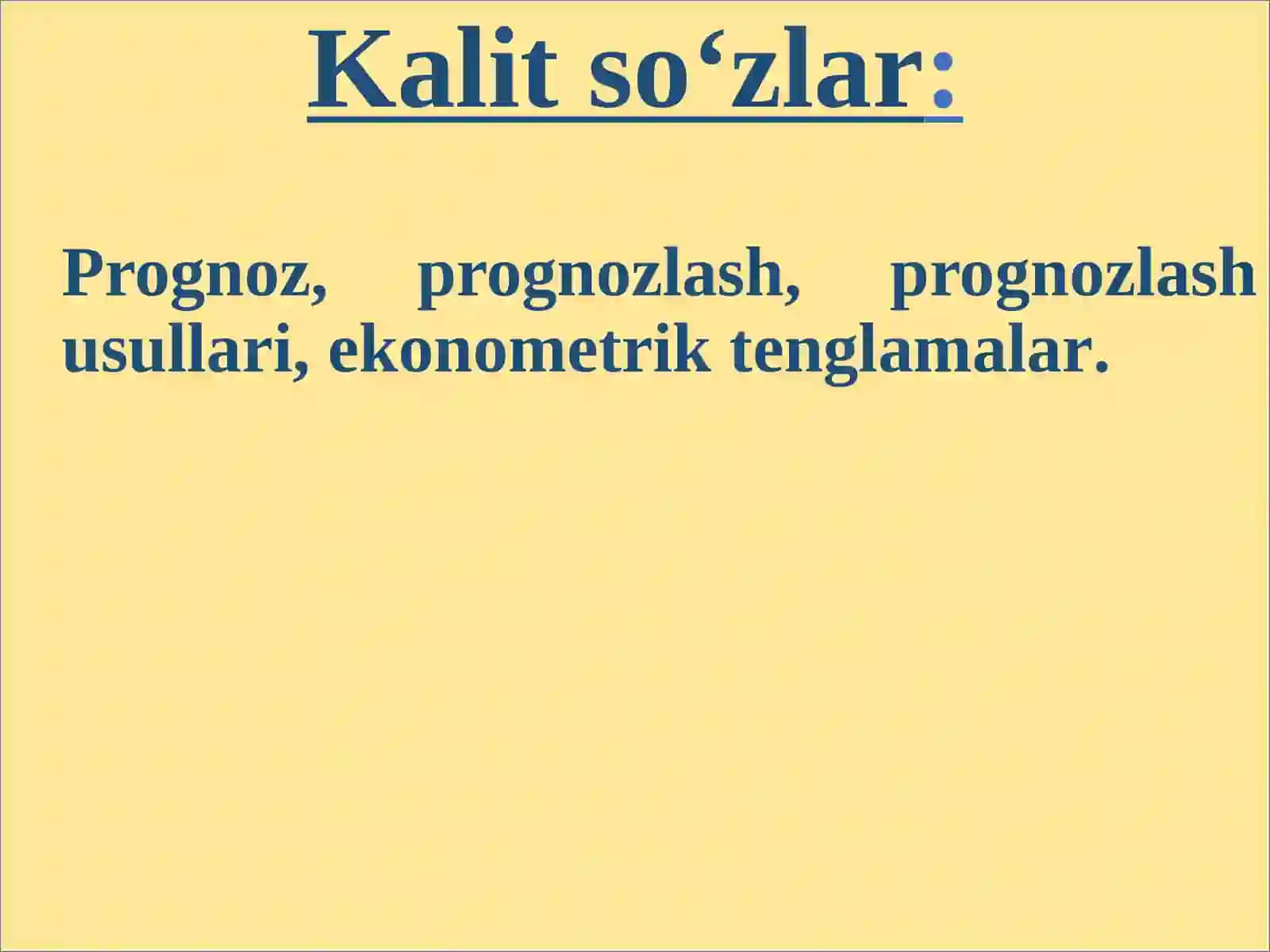 DINAMIK EKONOMETRIK MODELLAR 2