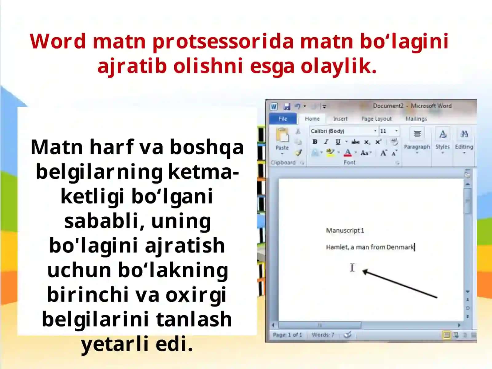 Photoshopda tasvirning geometrik shakl ko’rinishida qismini ajratib olish 2