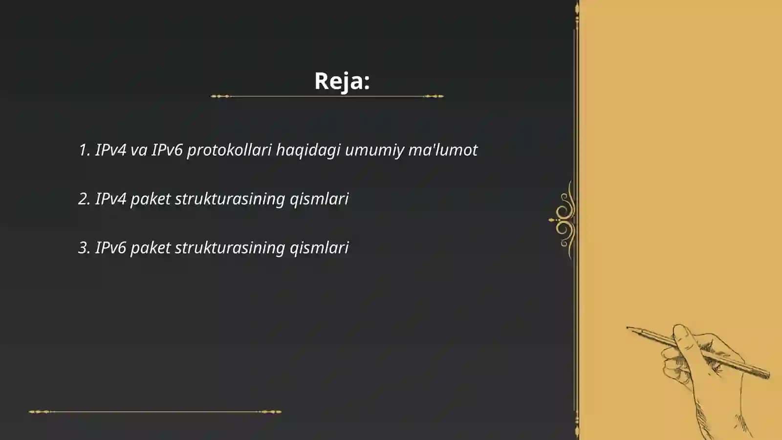IPv4 va IPv6 Internet Protokollari 2