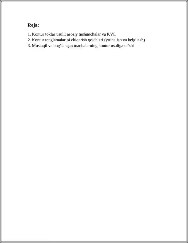 Kontur Toklar Usuli 2