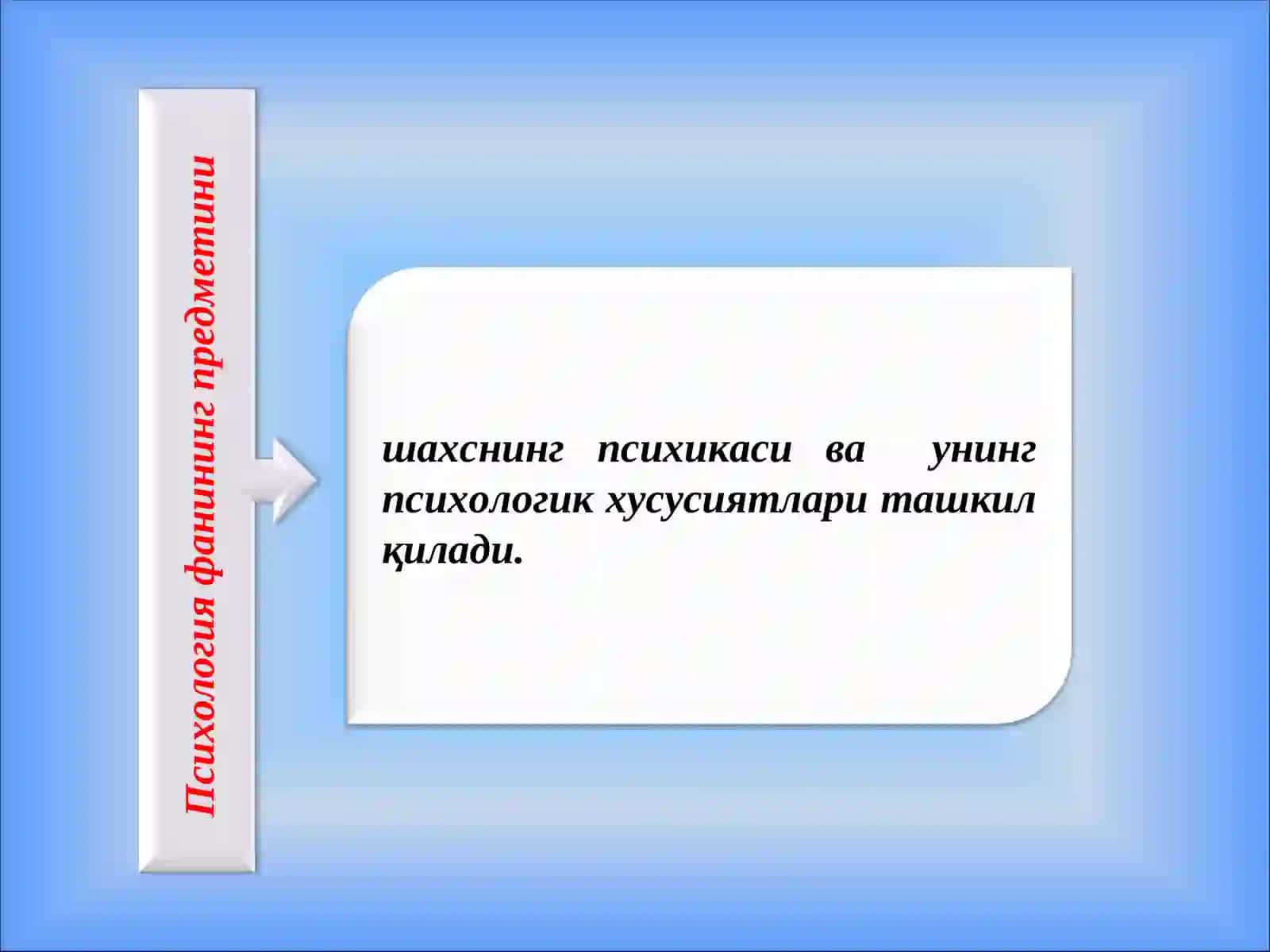 ПСИХОЛОГИЯНИНГ ПРЕДМЕТИ 2