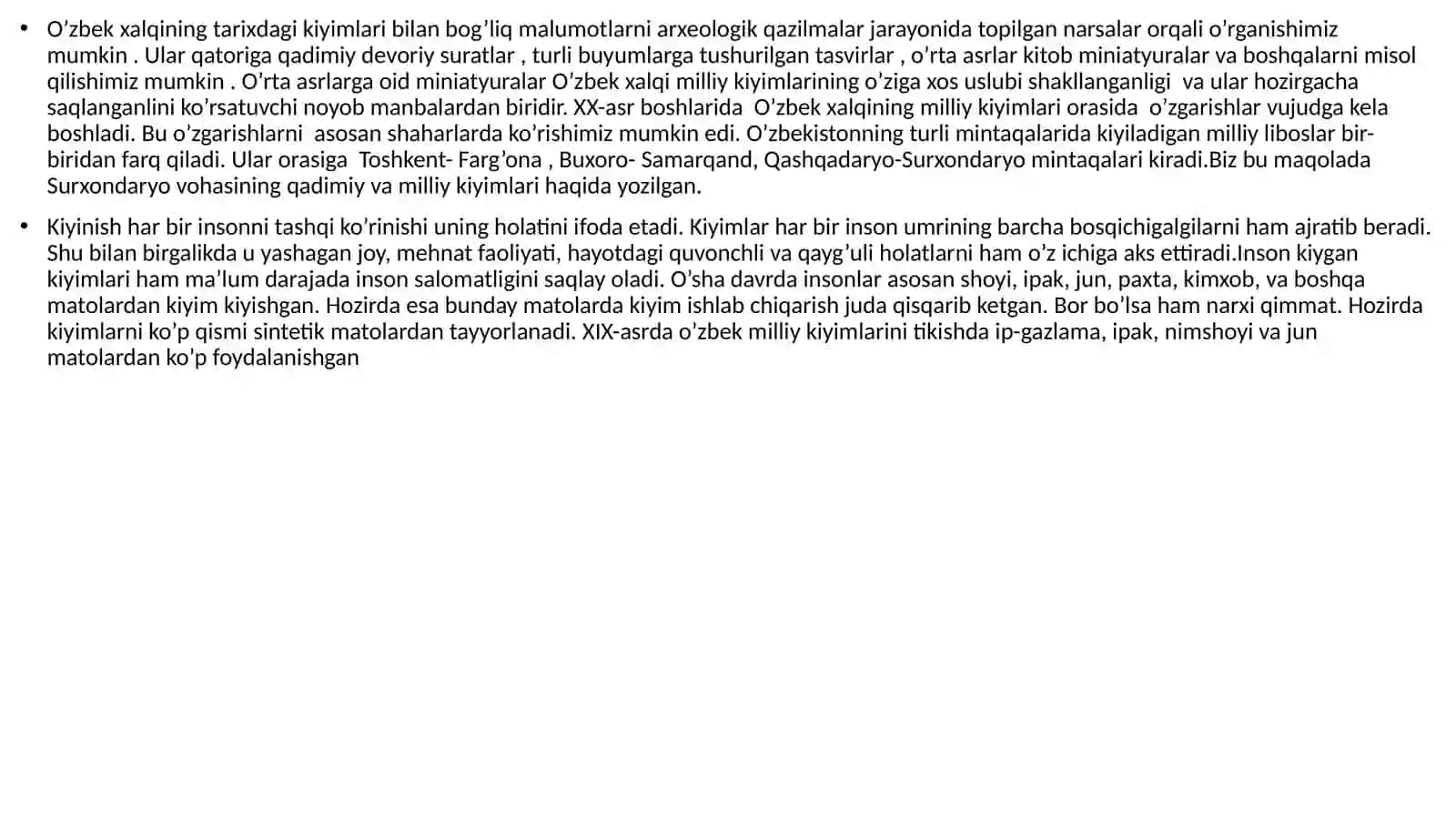 Qadimgi surxon kiyimlarining transformatsion jarayonlari 2