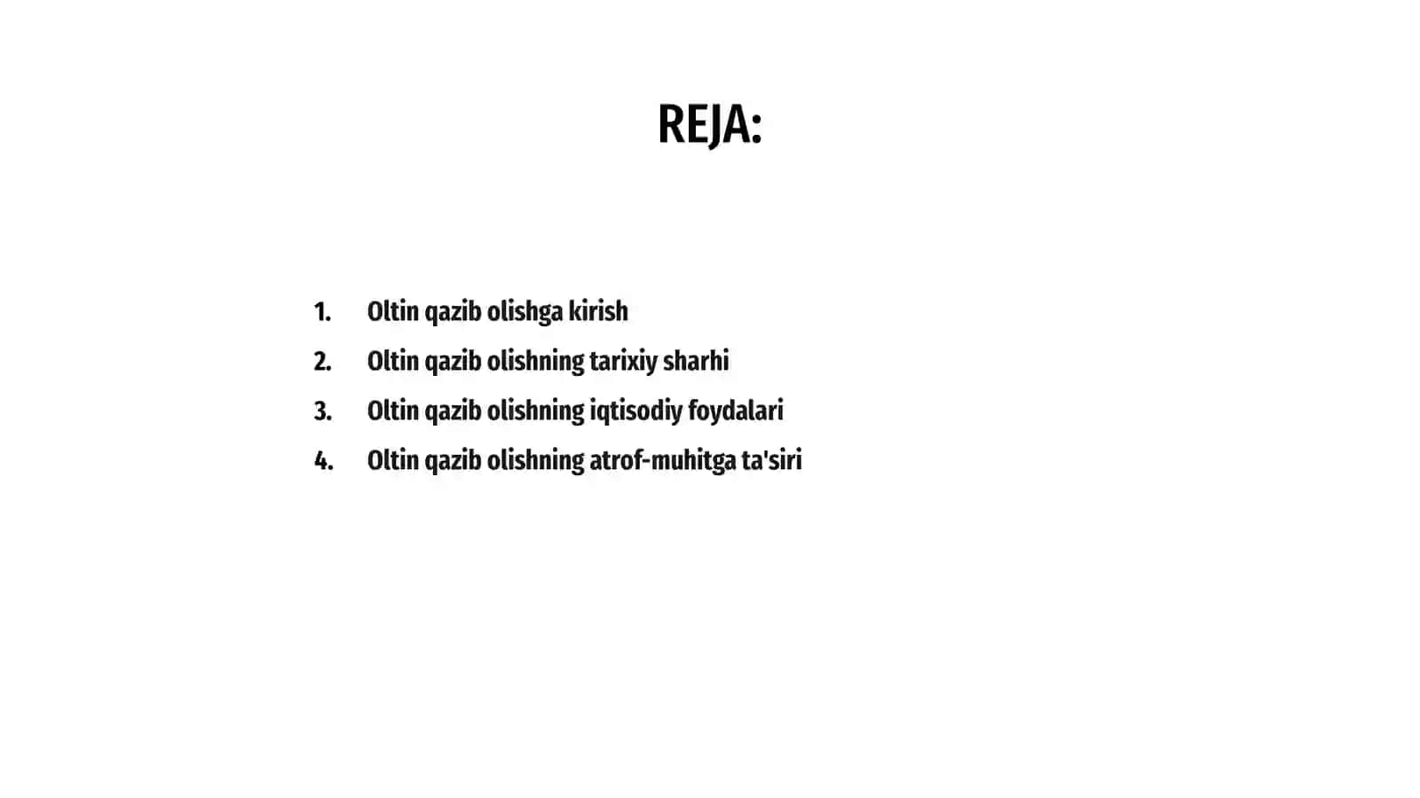 Oltinni qazib olish va uning foydali va zarar taraflari 2