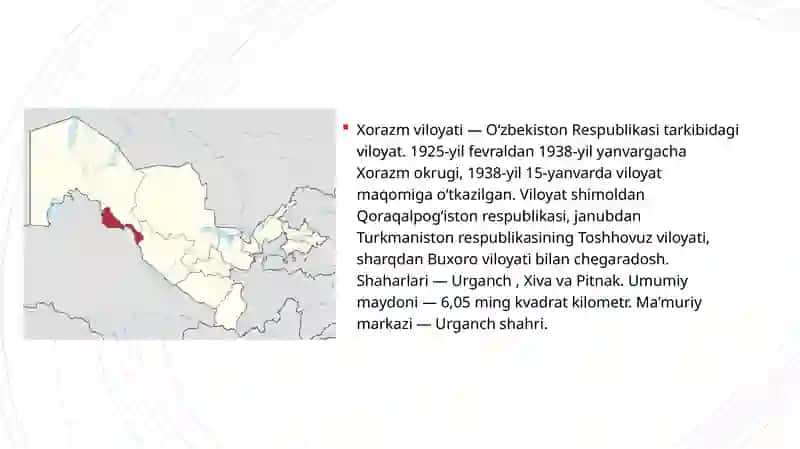 Xorazm okrugining tabiati 2