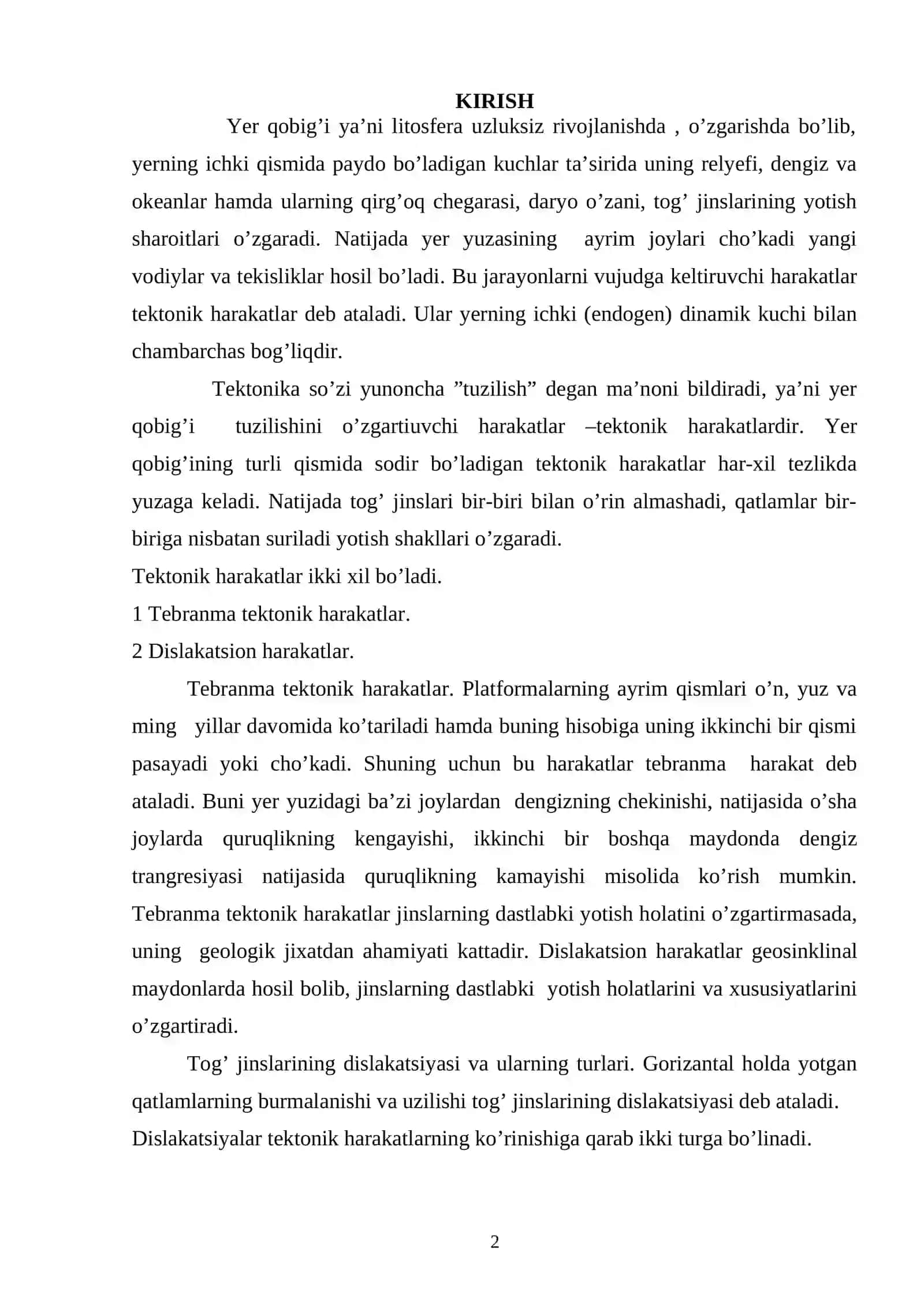 ZILZILALAR VA ULARNING GEOGRAFIK OQIBATLARI 2
