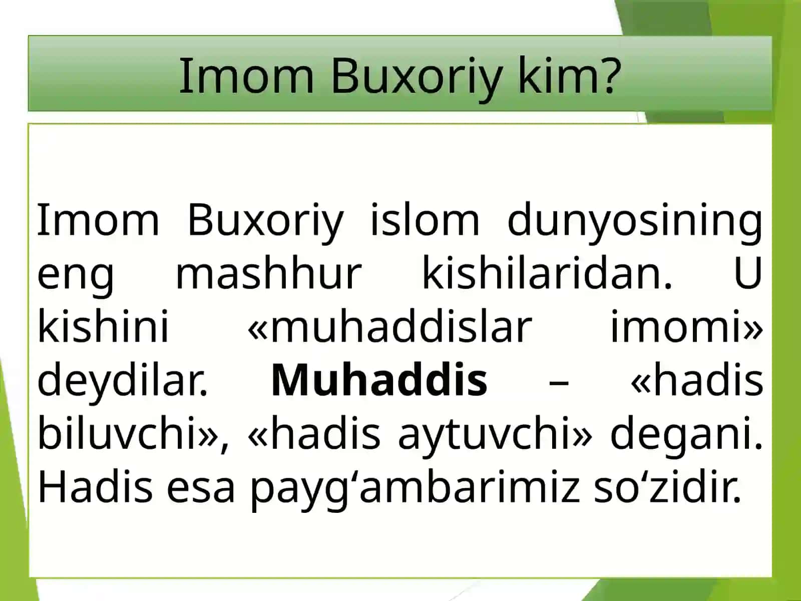 Imomal-Buxoriy.Hadislar 2