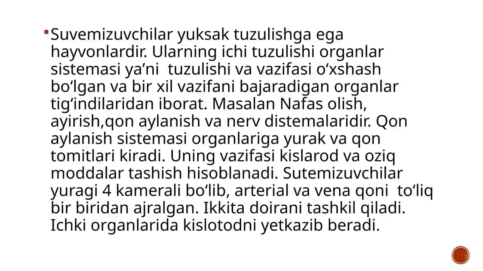 Sutemizuvchilar sinfi 2