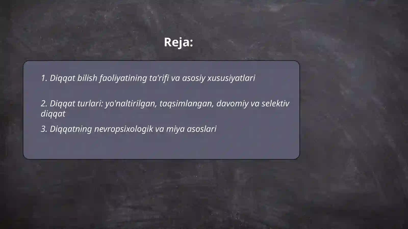 Diqqat bilish faoliyati 2