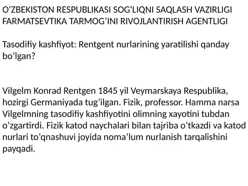 Rentgen Nurlariga Asoslangan Diagnostik Apparaturalar 2